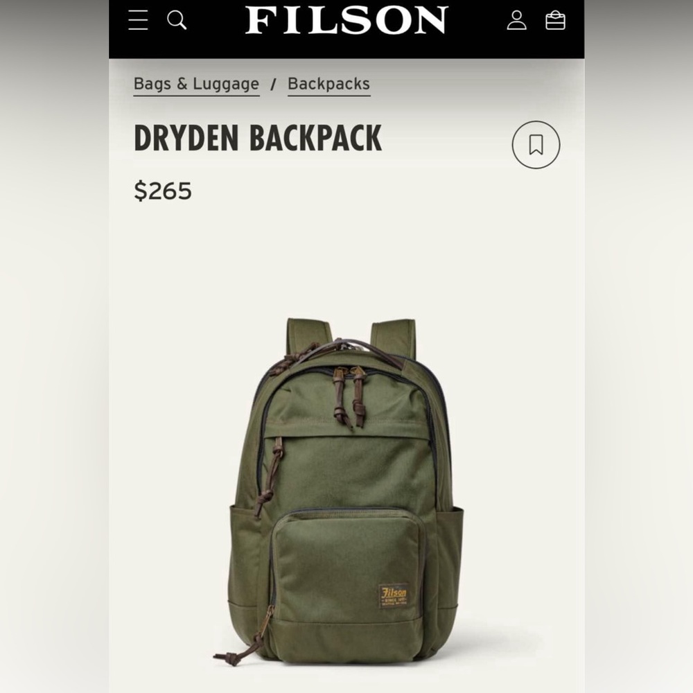 Filson backpack - Picture 6 of 6